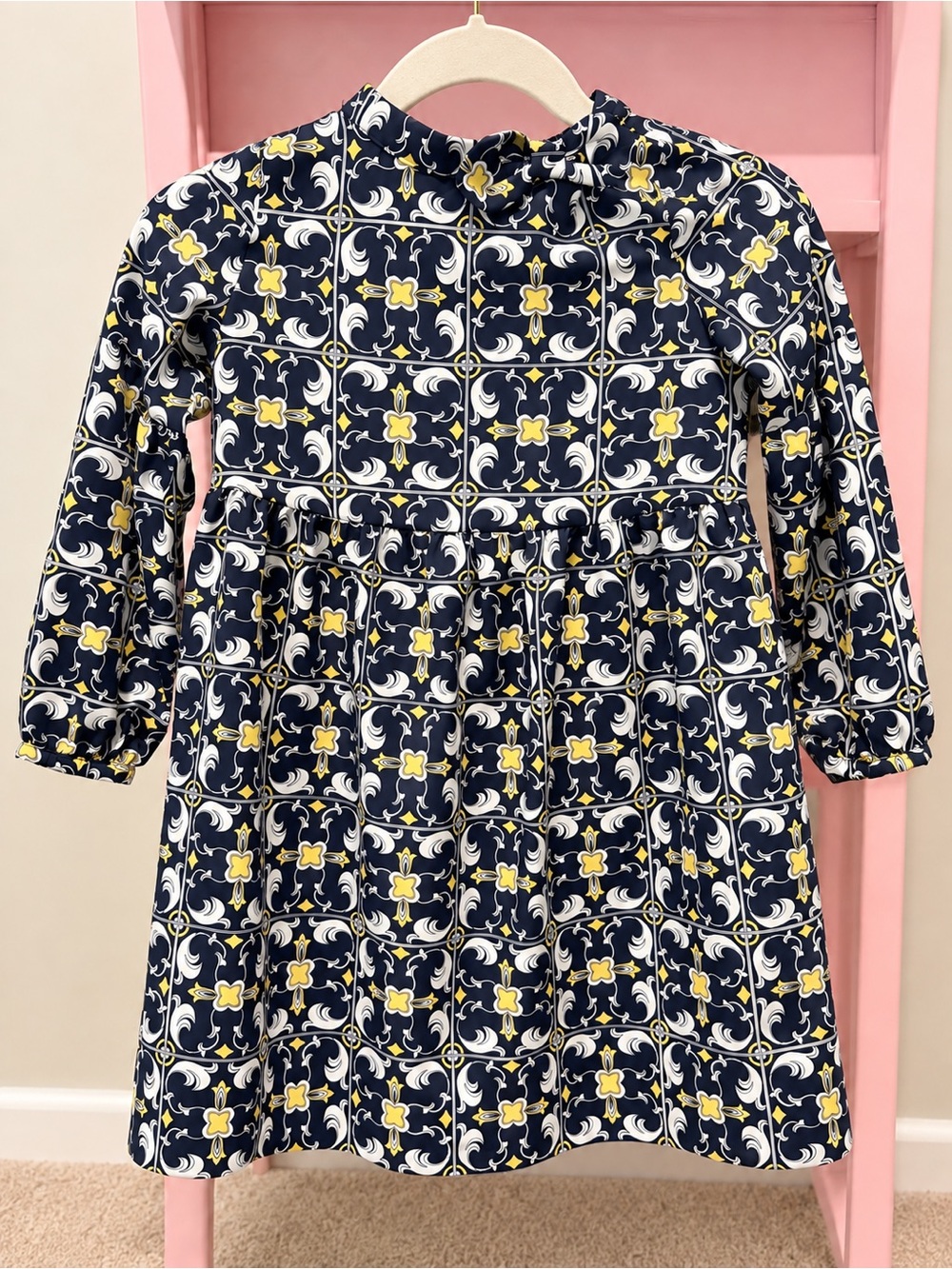 NWT Janie and Jack Girls Size 6 Mallorca/Mediterranean Print Dress